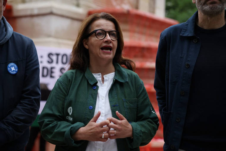 Cécile Duflot à Paris, le 28 mai 2025. ( AFP / LEO VIGNAL )