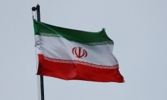 Photo d'archives du drapeau iranien
