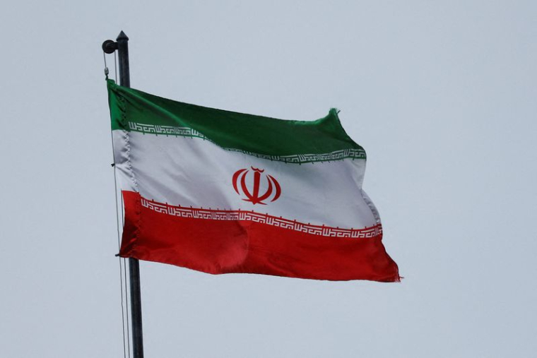 Photo d'archives du drapeau iranien