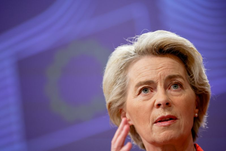 Photo de la présidente de la Commission européenne, Ursula von der Leyen