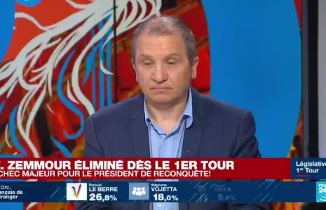 Législatives : échec majeur pour Eric Zemmour (Reconquête!), éliminé dès le 1er tour
