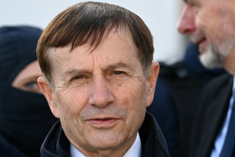 Joaquim Pueyo, alors maire d'Alençon, le 6 octobre 2025 à Condé-sur-Sarthe, dans l'Orne ( AFP / JEAN-FRANCOIS MONIER )