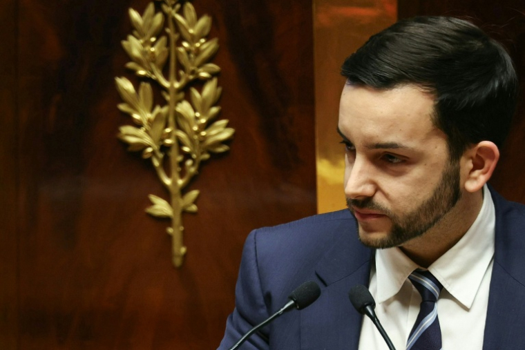 Le député RN Jean-Philippe Tanguy à l'Assemblée nationale à Paris, le 23 décembre 2025 ( AFP / Thomas SAMSON )