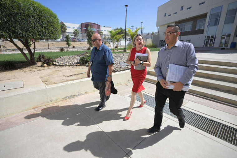 Les procureurs arrivent au tribunal pénal d'Ensenada, dans l'Etat mexicain de Basse-Californie, le 16 octobre 2026 ( AFP / Guillermo Arias )
