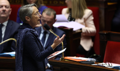 Elisabeth Borne, le 17 janvier 2023, à l'Assemblée nationale ( AFP / Thomas SAMSON )