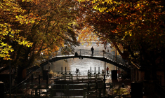 Un pont au dessus du Canal Saint-Martin, à Paris (illustration) ( AFP / THOMAS COEX )