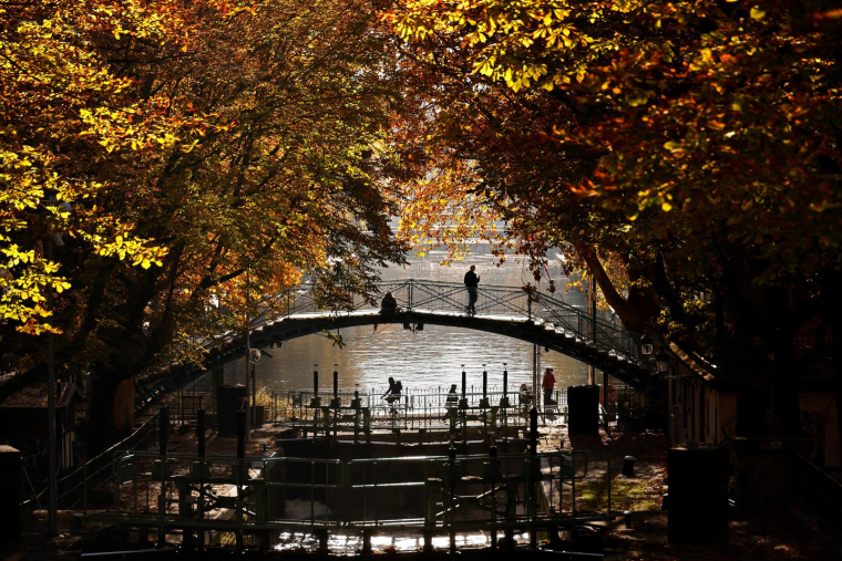 Un pont au dessus du Canal Saint-Martin, à Paris (illustration) ( AFP / THOMAS COEX )