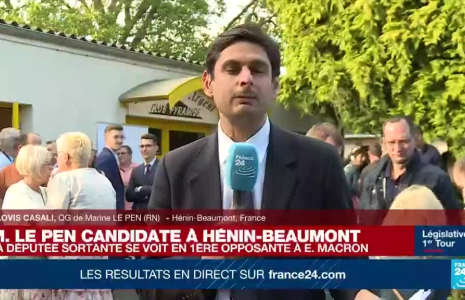 Législatives : depuis le QG de Marine Le Pen, candidate à Hénin-Beaumont