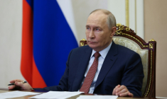 Le président russe Vladimir Poutine à Moscou le 13 juin 2026, photo diffusée par l'agence d'Etat russe Sputnik ( POOL / VYACHESLAV PROKOFYEV )