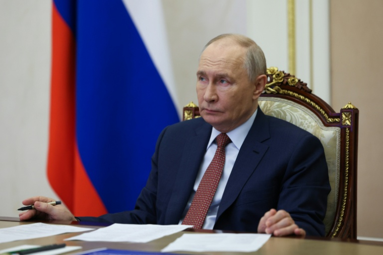 Le président russe Vladimir Poutine à Moscou le 13 juin 2026, photo diffusée par l'agence d'Etat russe Sputnik ( POOL / VYACHESLAV PROKOFYEV )