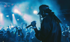 Plusieurs légendes du hip-hop ont récemment sorti de nouvelles musiques. (crédit : Adobe Stock / photo générée par IA)