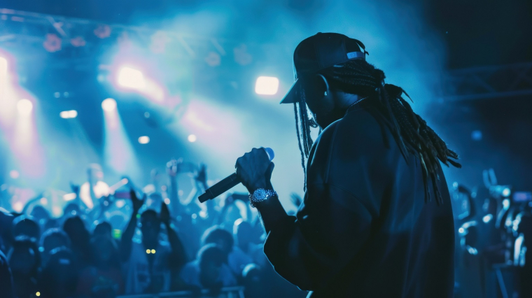 Plusieurs légendes du hip-hop ont récemment sorti de nouvelles musiques. (crédit : Adobe Stock / photo générée par IA)