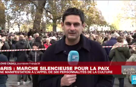 Guerre Israël-Hamas : march silencieuse pour le paix à Paris