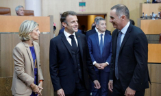 Emmanuel Macron en visite en Corse