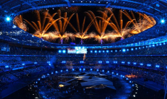 Une vue générale du Stade de France lors de la cérémonie de clôture des JO de Paris 2024