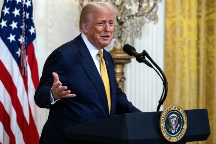 Le président américain Donald Trump à la Maison Blanche le 22 juillet 2025 ( AFP / ANDREW CABALLERO-REYNOLDS )
