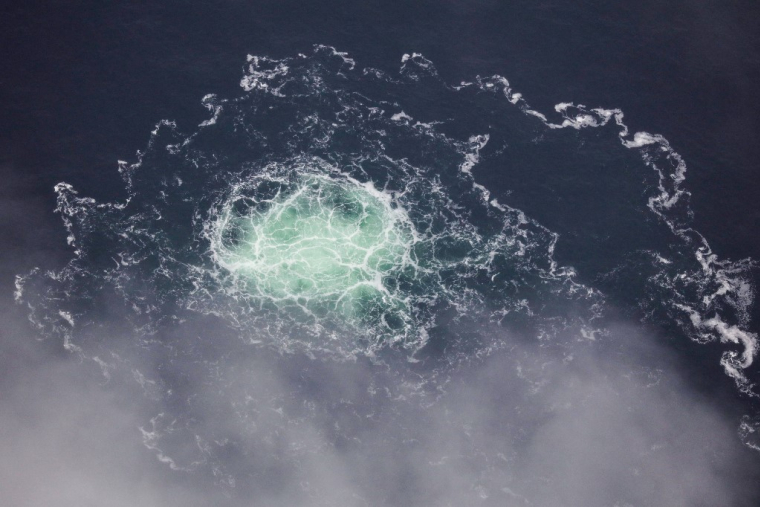 Le sabotage des gazoducs Nord Stream a eu lieu le 26 septembre 2022 (illustration) ( SWEDISH COAST GUARD / HANDOUT )