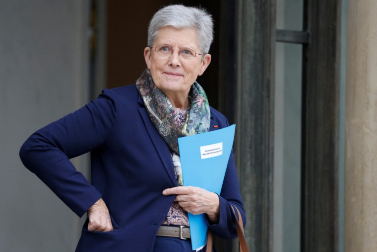 Geneviève Darrieussecq à Paris, le 13 novembre 2024. ( AFP / LUDOVIC MARIN )