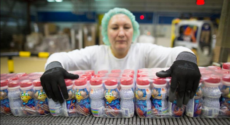 Après sa baisse du jour, l'action Danone ne gagne plus que 18% depuis le début de l'année. (© Danone)