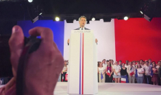 Présidentielle: Gabriel Attal arrive à son premier meeting de campagne à Paris