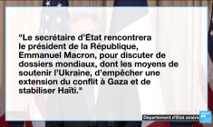Antony Blinken à Paris : rencontre avec Macron pour parler de Gaza, Ukraine...