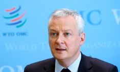 Photo d'archives du ministre français des Finances Bruno Le Maire à Genève, en Suisse