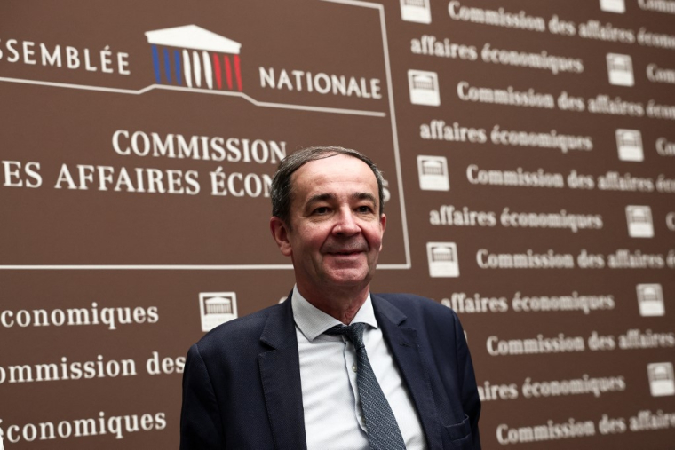 Bernard Fontana à Päris, le 30 avril 2025. ( AFP / THIBAUD MORITZ )