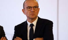Olivier Blum, PDG de Schneider Electric, à Paris, le 1er juin 2026 ( POOL / LUDOVIC MARIN )