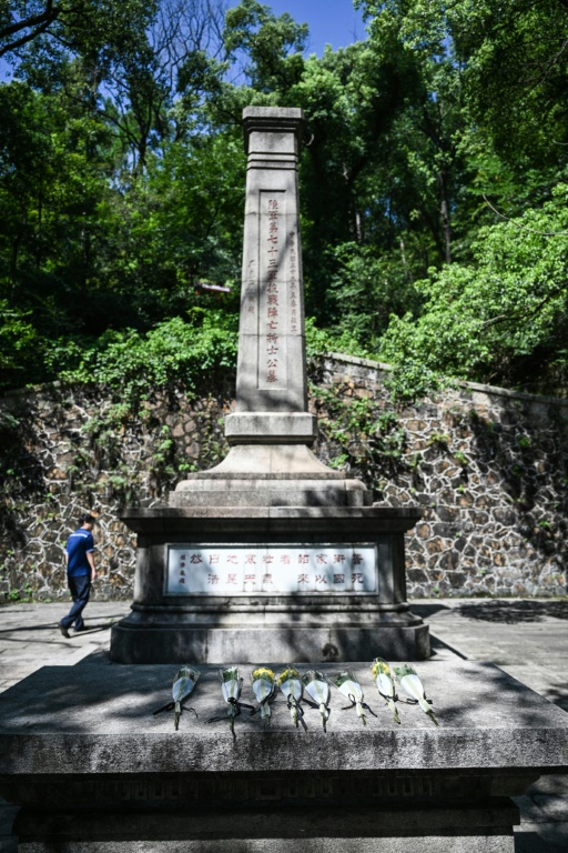 Un monument sur le site de la bataille de Changsha dans la guerre de résistance du peuple chinois contre l'agression japonaise, à Changsha, dans la province du Hunan, le 25 juillet 2025 dans le centre de la Chine ( AFP / Hector RETAMAL )