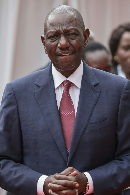 Le président kényan William Ruto arrive au sommet franco-africain Africa Forward à Nairobi, au Kenya, le 11 mai 2026 ( AFP / Ludovic MARIN )