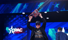 Elon Musk, à Oxon Hill, Maryland, le 20 février 2025 ( AFP / SAUL LOEB )