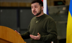 Le président ukrainien Volodymyr Zelenski en Grande-Bretagne