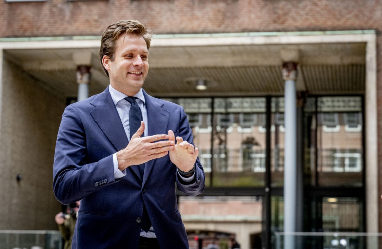 Vincent Karremans à La Haye, aux Pays-Bas, le 30 octobre 2025. ( ANP / ROBIN UTRECHT )