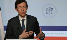 Le ministre de l'Education, Edouard Geffray, à Paris le 27 mai 2026 ( AFP / Ludovic MARIN )
