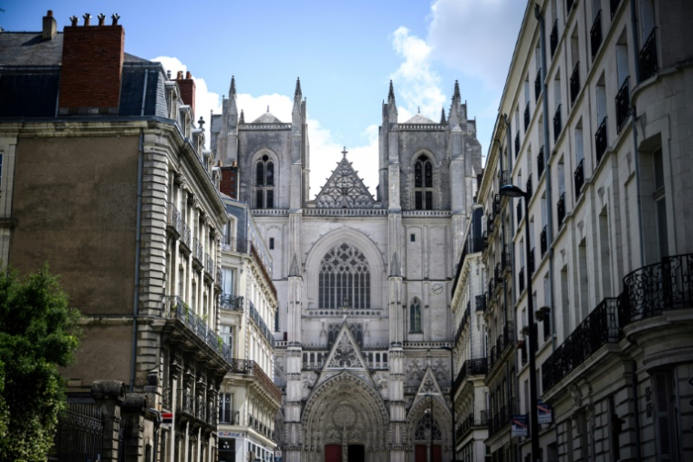 La cathédrale Saint-Pierre-et-Saint-Paul de Nantes, le 12 juin 2025 ( AFP / LOIC VENANCE )