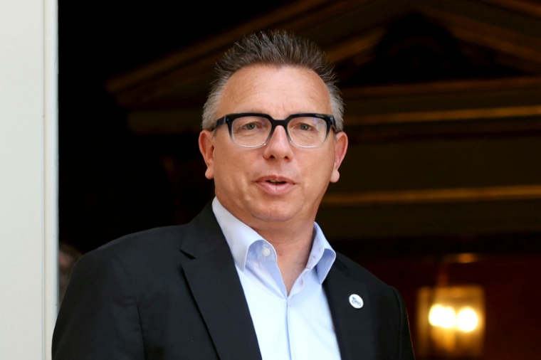 Cyril Chabanier, président de la Confédération française des travailleurs chrétiens (CFTC), arrive à Matignon, à Paris, le 24 juin 2025 ( AFP / ALAIN JOCARD )