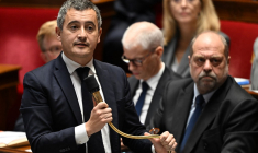 Le ministre de l'Intérieur Gérald Darmanin à l'Assemblée nationale à Paris, le 21 novembre 2023.  ( AFP / MIGUEL MEDINA )