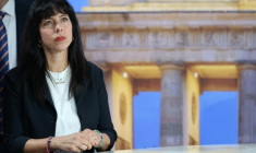 Elif Eralp, candidate Die Linke aux élections municipales à Berlin, le 20 septembre 2026 ( AFP / Odd ANDERSEN )