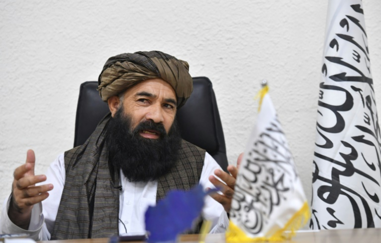 Représentant des talibans à Airitom en Ouzbékistan, le 16 août 2025 ( AFP / Vyacheslav OSELEDKO )