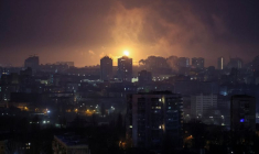 Conséquences d'une attaque de missile russe à Kyiv