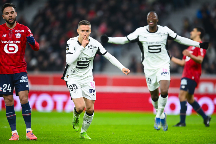 Rennes met un Lille en colère à terre
