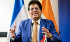 Piyush Goyal à Tel Aviv, en Israël, le 20 novembre 2025. ( AFP / JACK GUEZ )