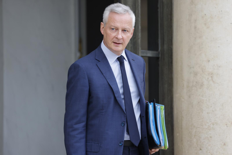 Le ministre de l'Economie Bruno Le Maire, à l'Elysée le 7 septembre 2022 ( AFP / Ludovic MARIN )