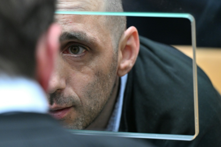 Cédric Jubillar, le 23 septembre 2025, devant la cour d'assises du Tarn, à Albi ( AFP / Lionel BONAVENTURE )