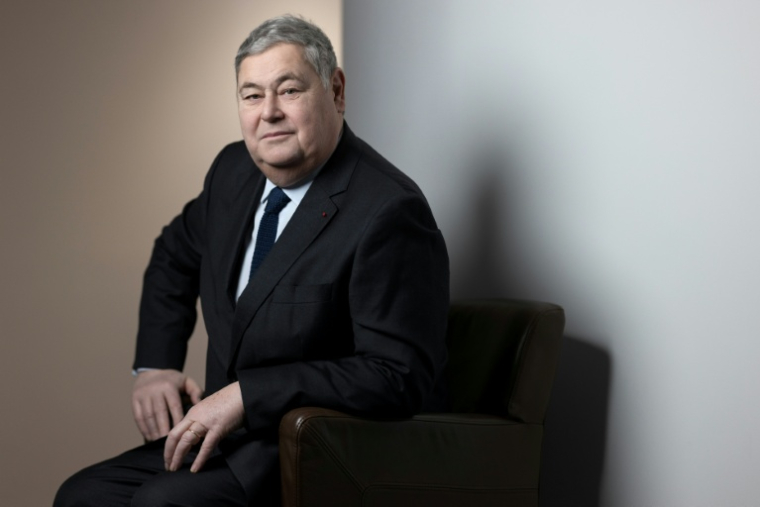 L'avocat Pierre-François Veil, troisième fils de Simone Veil et président de la Fondation pour la Mémoire de la Shoah, dans son bureau à Paris le 24 janvier 2025 ( AFP / JOEL SAGET )