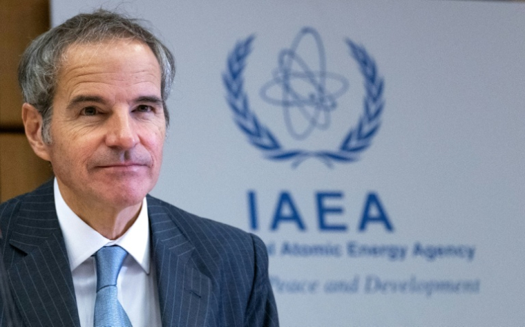 Le directeur général de l'Agence internationale de l'énergie atomique (AIEA), Rafael Grossi, au siège de l'organisation à Vienne, en Autriche, le 23 juin 2025 ( AFP / Joe Klamar )