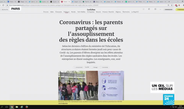 France : divisions autour du protocole sanitaire allégé dans les écoles