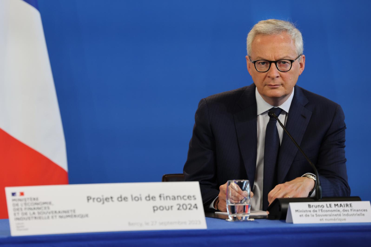 Bruno Le Maire, le 27 septembre 2023, à Paris ( AFP / Mehdi FEDOUACH )