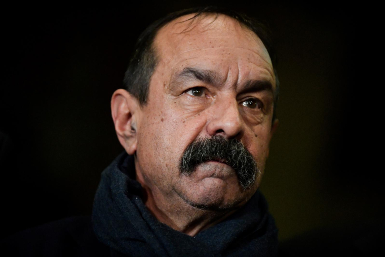 Philippe Martinez, le 10 janvier 2023, à Paris ( AFP / JULIEN DE ROSA )