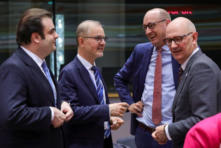 Eurozone finance ministers' meeting in Brussels